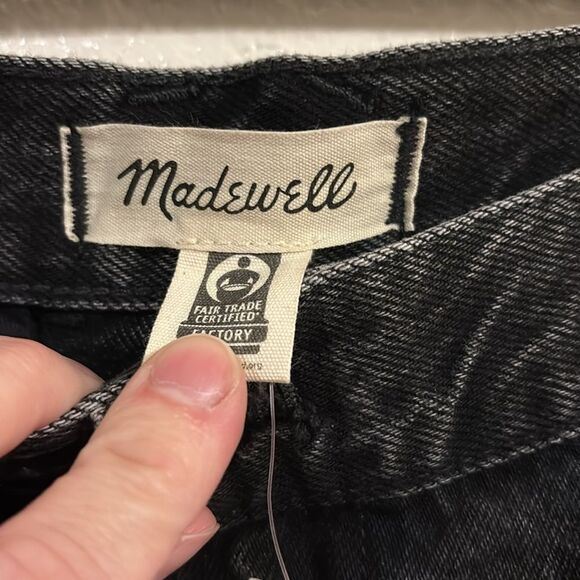 MADEWELL Low Slung Cargo Jeans in black NWT - Picture 7 of 9